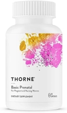THORNE Basic Prenatal with 18 Vitamins & Minerals for Pregnant Women - 90 Capsules