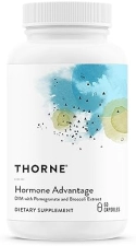 THORNE Hormone Advantage - Estrogen Support for Men & Women - DIM & Pomegranate Extract - 60 Capsules