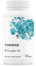 THORNE  B-Complex #6 - Vitamin B Supplement with Active Forms and Extra B6 - 60 Caps
