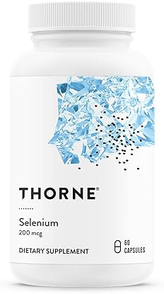 THORNE Selenium Supplement - 200 mcg Antioxidant Support - 60 Capsules