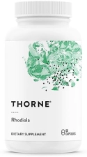 THORNE Rhodiola Capsules - Stress Relief & Sleep Aid - 60 Capsules