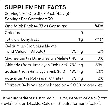 THORNE Daily Electrolytes Drink Mix - Sugar-Free, Low-Calorie, NSF Certified - Blood Orange - 30 Sticks