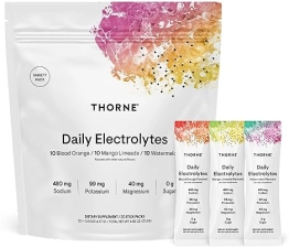 THORNE Daily Electrolytes Mix - Zero Sugar, Low-Calorie, NSF Certified Sport Drink - Variety Pack