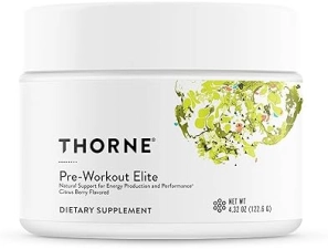THORNE Pre-Workout Elite - Citrus Berry Flavored - NSF Certified - 4.32 Oz - Energy & Performance Support
