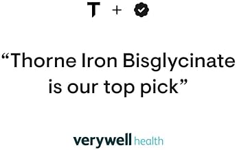 THORNE Iron Bisglycinate Supplement - 25mg for Enhanced Absorption - NSF Certified - Gluten-Free - 60 Caps