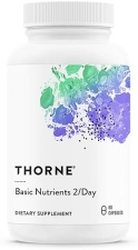 THORNE Basic Nutrients 2/Day Multivitamin - Optimal Bioavailability - Gluten, Dairy & Soy-Free - 60 Capsules
