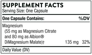THORNE Magnesium CitraMate - Heart, Muscle, and Bone Support - 90 Capsule