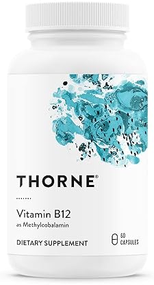 THORNE Methylcobalamin B12 Capsules for Heart & Nerve Health - 60ct
