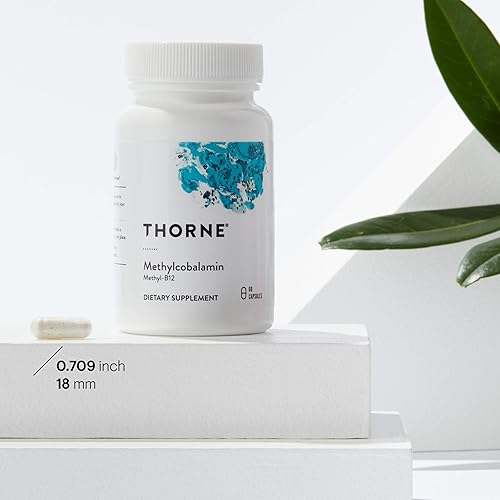 THORNE Methylcobalamin B12 Capsules for Heart & Nerve Health - 60ct