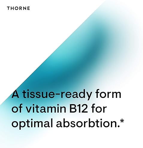 THORNE Methylcobalamin B12 Capsules for Heart & Nerve Health - 60ct