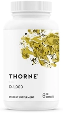 THORNE Vitamin D3 Supplement - 1,000 IU - Supports Bone, Teeth, Muscle, Heart & Immune Health - 90 Caps