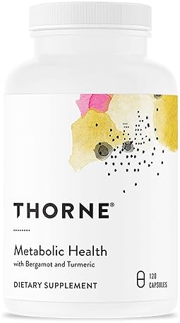 THORNE Metabolic Health Gut Support Supplement - Bergamot, Turmeric Capsules - 120 ct