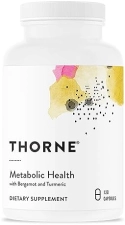 THORNE Metabolic Health Gut Support Supplement - Bergamot, Turmeric Capsules - 120 ct