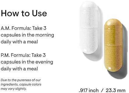 THORNE Multi-Vitamin Elite - AM PM Formula for Energy & Sleep - Gluten-Free, Dairy-Free - 180 Capsules