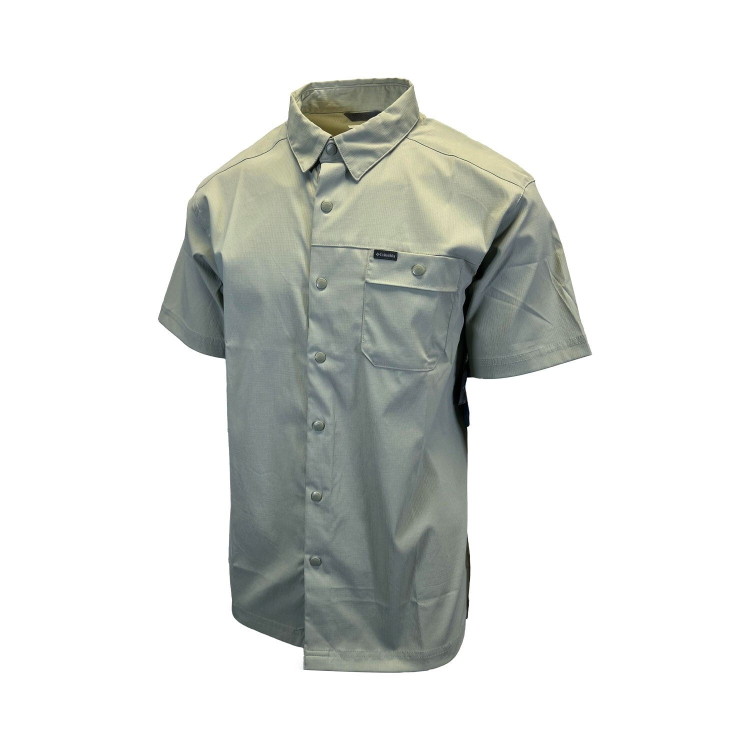 COLUMBIA MEN'S LANDROAMER RIPSTOP SHARK SAFARI CANOE SHORT SLEEVE SHIRT