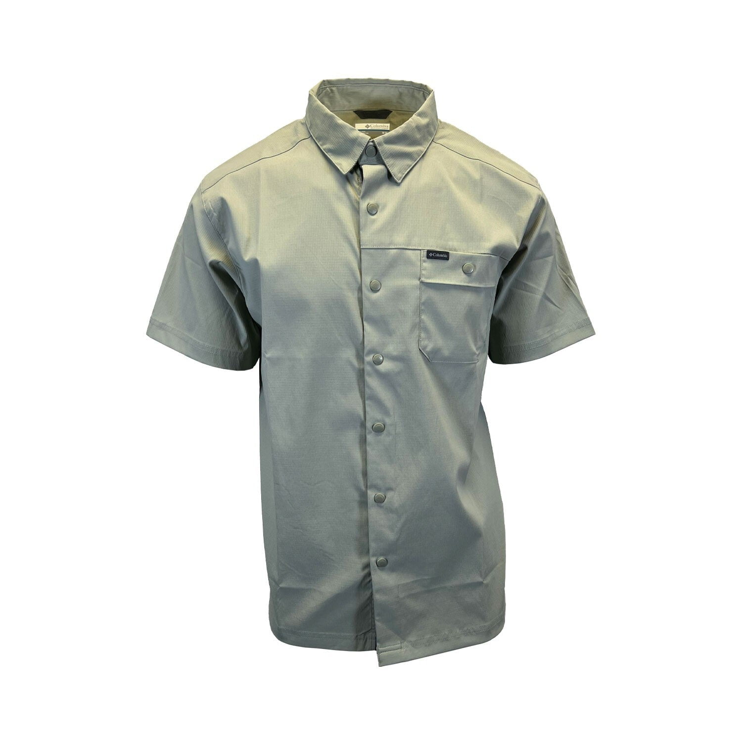 COLUMBIA MEN'S LANDROAMER RIPSTOP SHARK SAFARI CANOE SHORT SLEEVE SHIRT