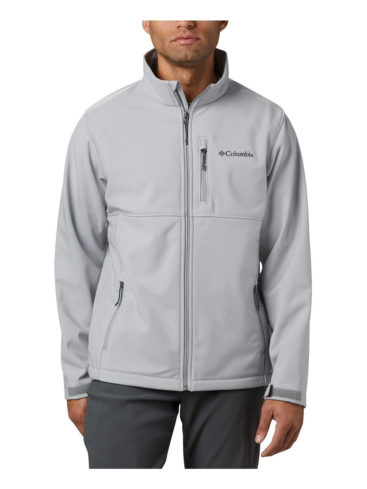 COLUMBIA MEN'S ASCENDER SOFTSHELL JACKET - COLUMBIA GREY (MEDIUM)