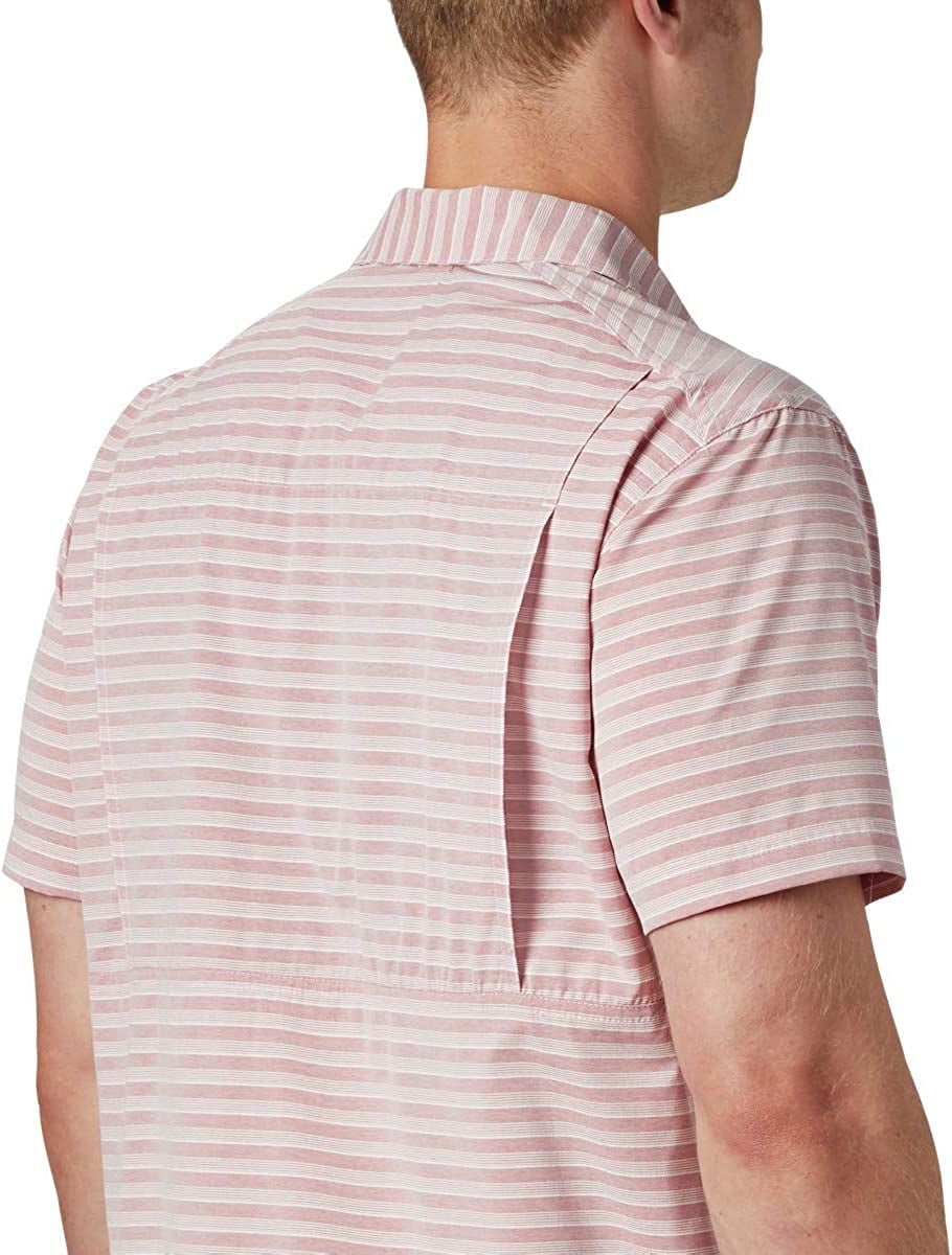 Columbia Men's Twisted Creek II Shirt in Red Jasper Stripe, Size Small