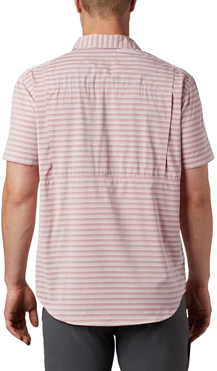 Columbia Men's Twisted Creek II Shirt in Red Jasper Stripe, Size Small