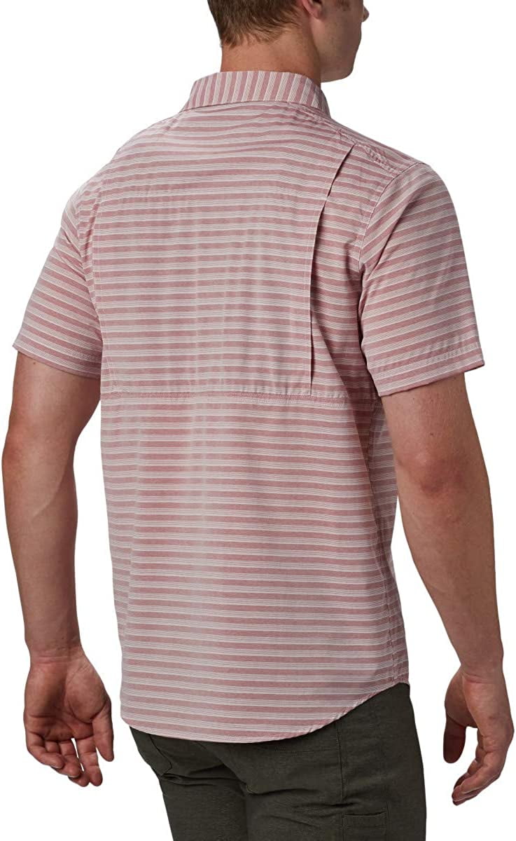 Columbia Men's Twisted Creek II Shirt in Red Jasper Stripe, Size Small