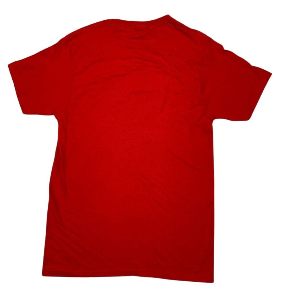Columbia Men's Small Red T-shirt with White Logo - Stylish and Comfortable