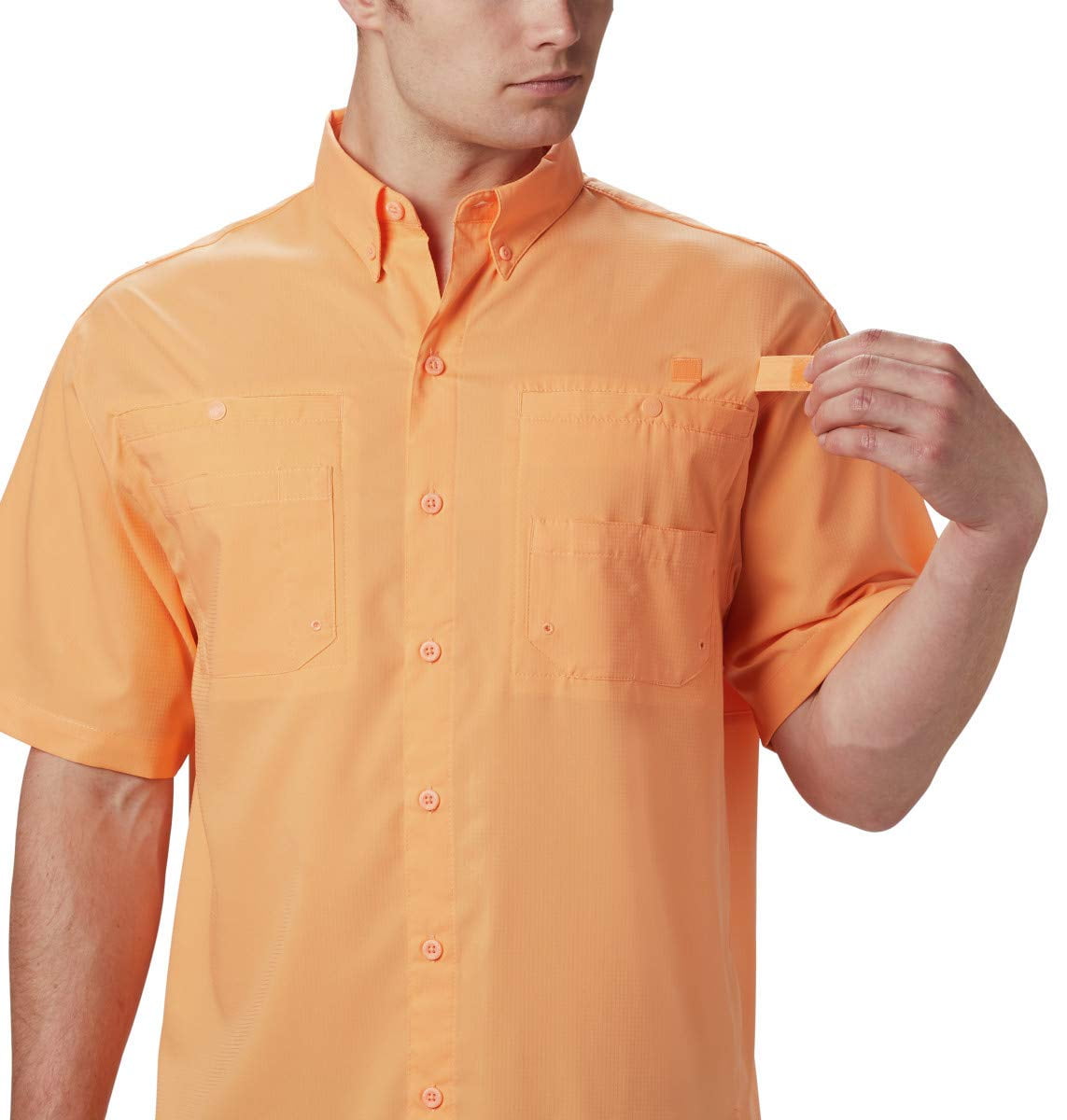 Columbia Men's Tamiami II SS Shirt in Bright Nectar, Size Small
