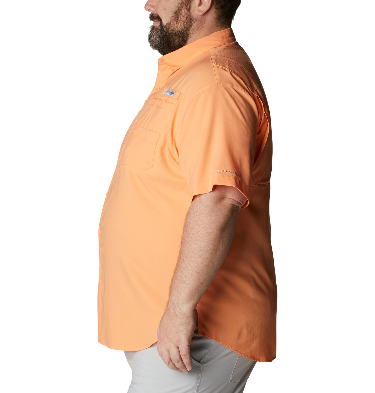 Columbia Men's Tamiami II SS Shirt in Bright Nectar, Size Small