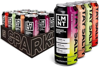 LMNT Sparkling Electrolyte Drink Variety Pack - 12 Cans