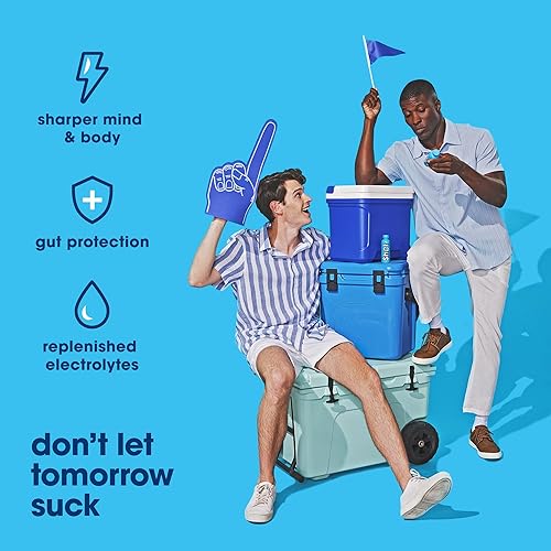 Sure Shot Premium Citrus Splash Recovery Drink 6-Pack - Hydration with Electrolytes & Vitamins for Energy - Liver & Gut Support