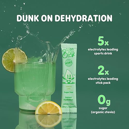 Waterboy Workout Hydration Electrolyte Powder Packets | Sugar Free, All Natural, Gluten Free | Variety