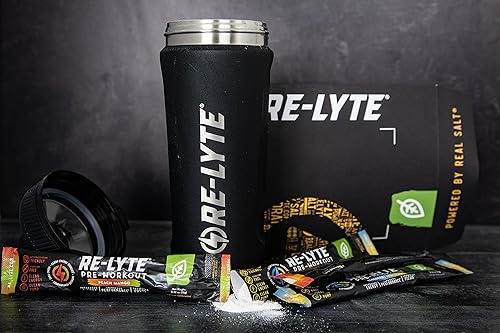Redmond Re-Lyte Pre-Workout Drink Mix Sampler Pack - 4 Sticks