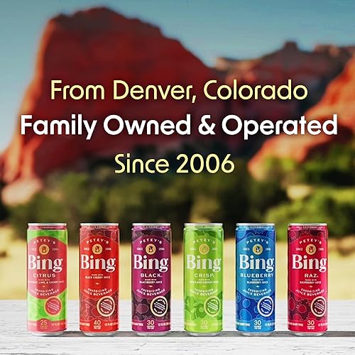 BING Original Cherry Energizing Juice Beverage 12oz/12pk – Real Juice, Low Cal, 5 B-Vitamins, Ginseng, 120mg Caffeine + Taurine - Vegan, Gluten-Free, Dairy-Free