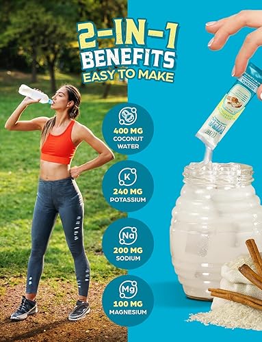 Klass Time Horchata Electrolyte Drink Mix | Sugar-Free Hydration Packs | 15 Sticks | Low Calorie, Natural Flavors
