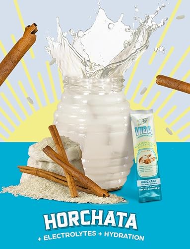 Klass Time Horchata Electrolyte Drink Mix | Sugar-Free Hydration Packs | 15 Sticks | Low Calorie, Natural Flavors