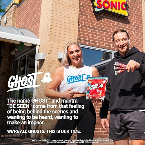 GHOST Hydration Packets, Sonic Cherry Limeade Electrolyte Powder - 24 Sticks