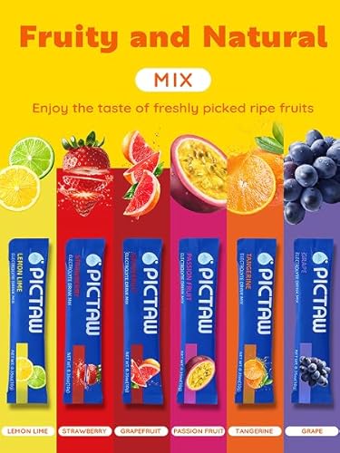 PICTAW Hydration Powder Packets for Dehydration Relief - Variety 30 Pack