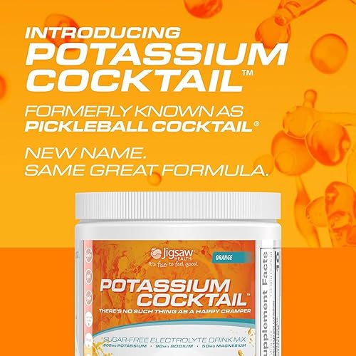 Jigsaw Health Potassium Cocktail | Orange Flavor | 60 Servings