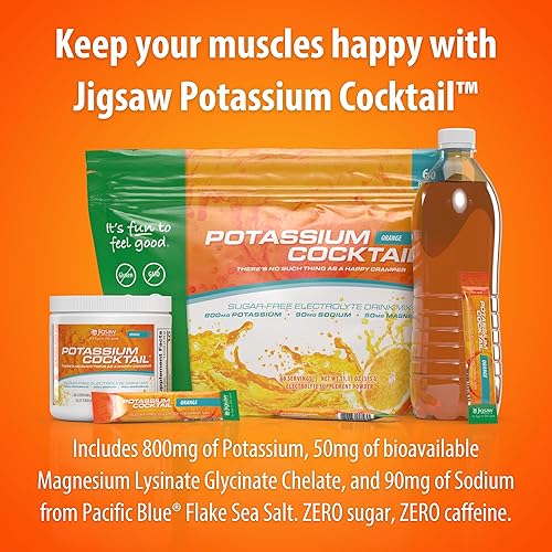Jigsaw Health Potassium Cocktail | Orange Flavor | 60 Servings