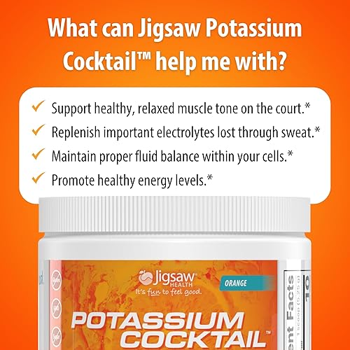 Jigsaw Health Potassium Cocktail | Orange Flavor | 60 Servings