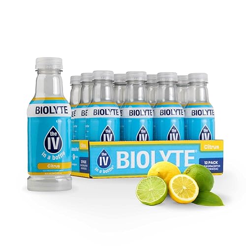 RALLYBRANDS BIOLYTE ELECTROLYTE DRINK - DOCTOR-FORMULATED HYDRATION DRINK - CITRUS FLAVOR, 16 FL OZ (12 PACK)