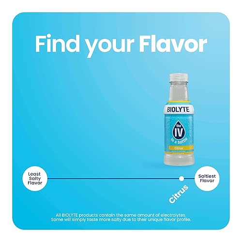 RALLYBRANDS BIOLYTE ELECTROLYTE DRINK - DOCTOR-FORMULATED HYDRATION DRINK - CITRUS FLAVOR, 16 FL OZ (12 PACK)