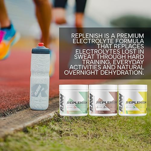 RAW PREMIUM ELECTROLYTE DRINK MIX - RAW REPLENISH FOR HYDRATION & PERFORMANCE (LEMON LIME, 60 SERVINGS)