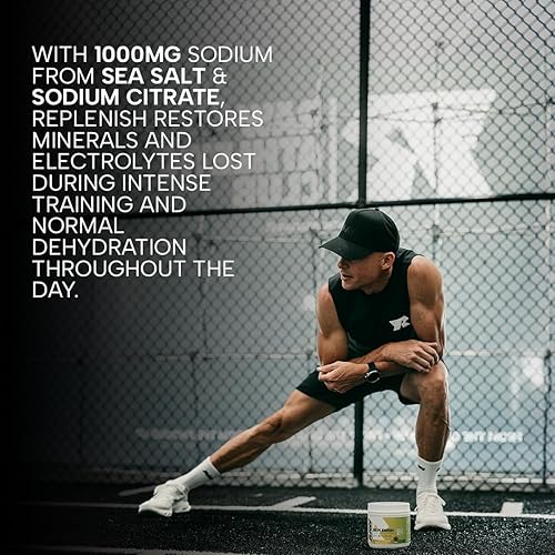 RAW PREMIUM ELECTROLYTE DRINK MIX - RAW REPLENISH FOR HYDRATION & PERFORMANCE (LEMON LIME, 60 SERVINGS)