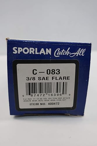 Sporlan C-083 400472 Filter Drier 3/8" SAE Flare - HVAC Refrigeration Part