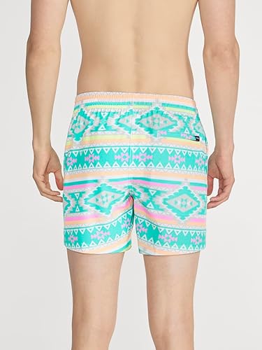 CHUBBIES MEN'S 4-WAY STRETCH SWIM TRUNKS - ELASTIC WAIST BEACH SHORTS