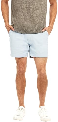 CHUBBIES MEN'S 5.5 INCH CHINO SHORTS - CASUAL SHORTS WITH ELASTIC WAISTBAND, POCKETS, STRETCH COTTON