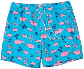 Party Pants USA Men's Sport Liner Shorts, 5.5” Inseam - Super Star Design