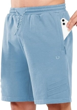 NORTHYARD Men's Cotton Running Shorts with Zipper Pockets - 7" Workout Gym Shorts
