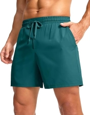 Soothfeel Men's Quick Dry Athletic Running Shorts with Zipper Pocket - 5"/7