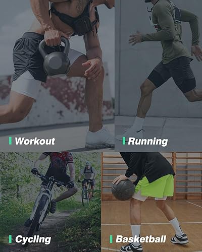 AIMPACT MEN'S 2-IN-1 COMPRESSION GYM SHORTS WITH PHONE POCKETS - 7 INCH